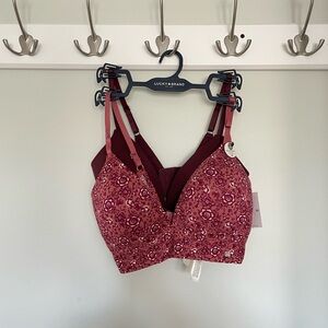 NWT LUCKY BRAND 2-pack wirefree bras size 34C